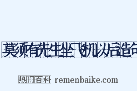 莫须有先生坐飞机以后造句是什么意思的图片